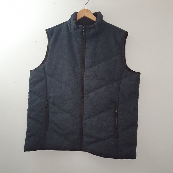 Joseph Abboud Other - Joseph Abboud Dark Grey Quilted Men Vest Size XL
